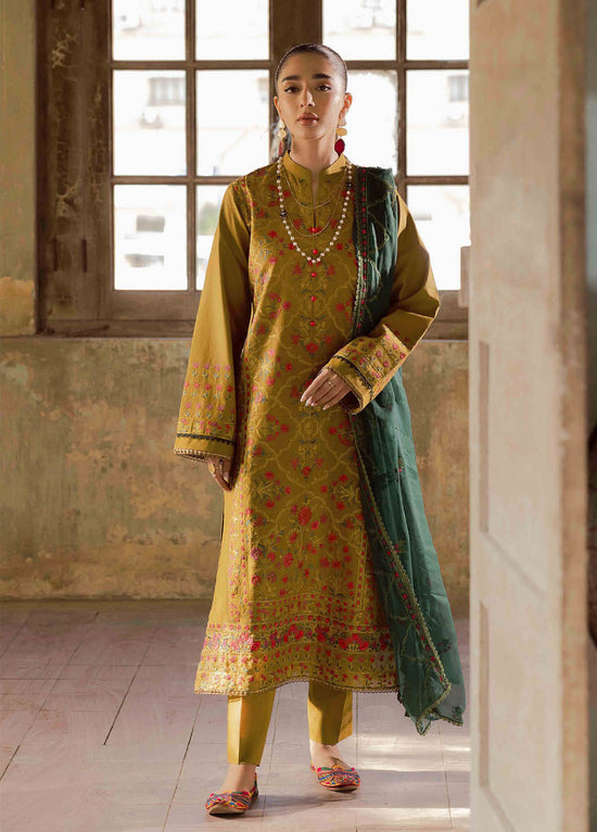 Summer Breeze By Rajbari Embroidered Lawn 3 Piece Unstitched Suit RB24SBEE-4B