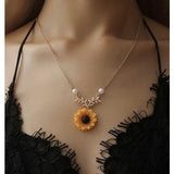 Sowear- Sunflower Necklace For Women