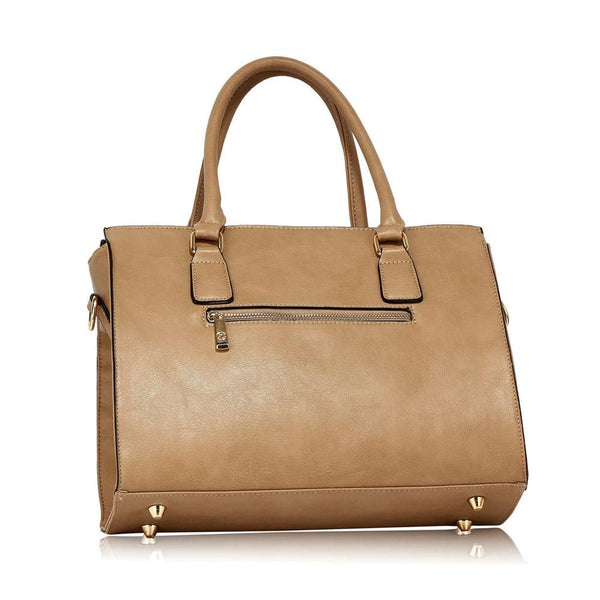 Silk Avenue - AG00342 - taupe Grab Tote Bag