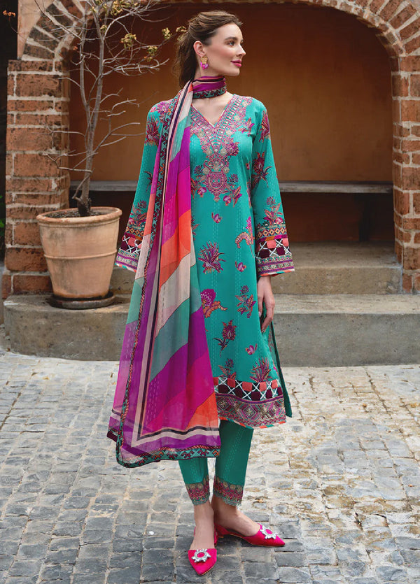 The Enchanted Garden By Gulaal Embroidered Lawn 3 Piece Unstitched Suit GL24EGL 01 ALMERIA