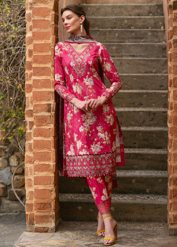 The Enchanted Garden By Gulaal Embroidered Lawn 3 Piece Unstitched Suit GL24EGL 06 MARBELLA