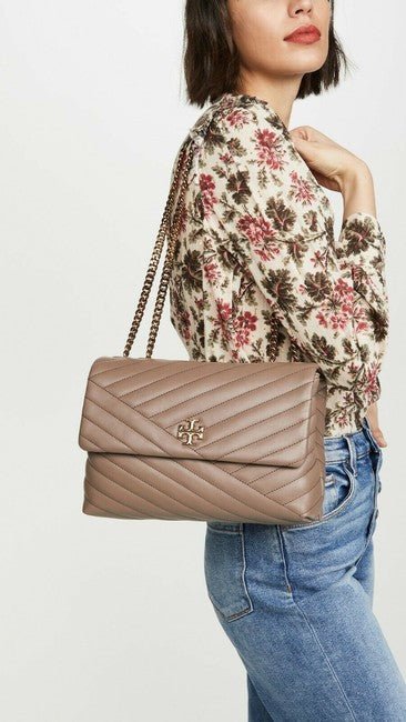 Tory Burch-Kira Chevron convertible Classic taupe