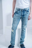 Weave Wardrobe-Men's Tinted Blue Fury Denim Jeans