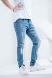 Weave Wardrobe-Men's Light Blue Fury Denim Jeans