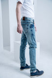 Weave Wardrobe-Men's Tinted Blue Fury Denim Jeans