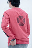 Weave Wardrobe-Men's Madness Graphic Sweatshirt - Pink