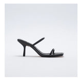 Zara-High-Heel Sandals With Thin Straps
