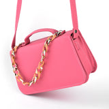 Shein - Streamlined Side Crossbody Bag - pink