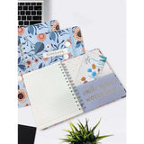 Shein- 1pc Flower Print Cover Notebook