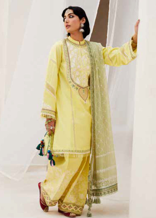 Zara Shahjahan Spring Embroidered Jacquard 3 Piece Unstitched Suit ZSJ24SS-15A DILARA