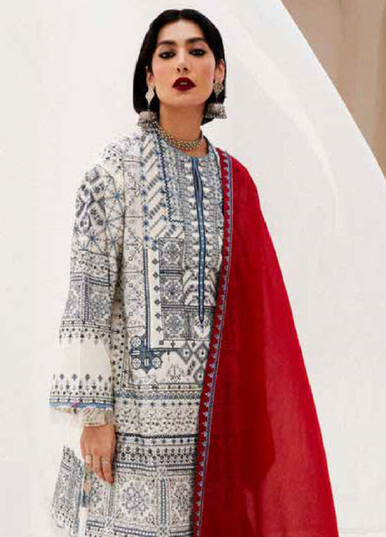 Zara Shahjahan Spring Embroidered Jacquard 3 Piece Unstitched Suit ZSJ24SS-2A DIYA