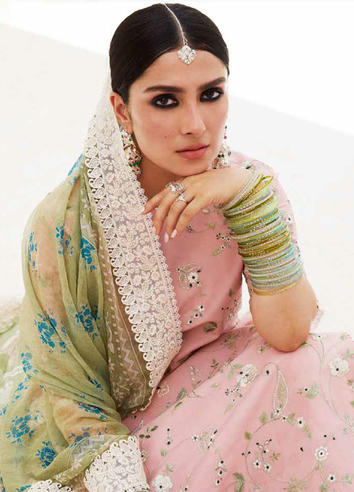Satori by Zara Shahjahan Unstitched Embroidered Lawn 3 Piece Suit ZS26USL D-6 MIDORIYA - Summer Collection main image 1
