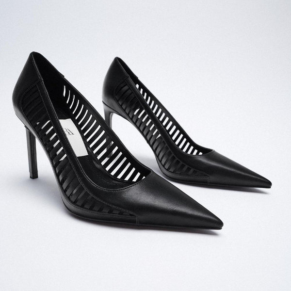 Zara- ZARA HEELED SHOES WITH CUT OUT TOE