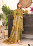 Zarish By Zara Ali- Embroidered Lawn Suits Unstitched 3 Piece ZRA22F ZA-1003