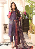 Zarish By Zara Ali- Embroidered Lawn Suits Unstitched 3 Piece ZRA22F ZA-1004