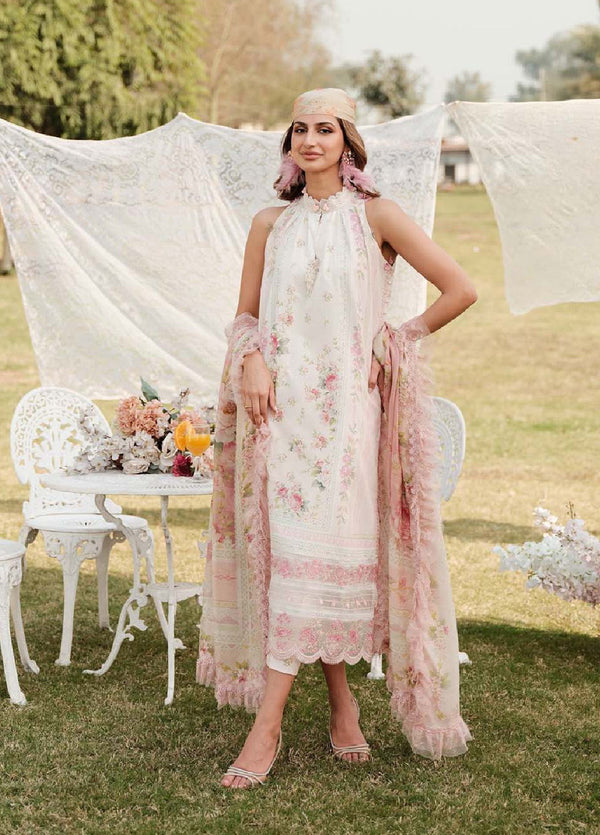 Zarqash Embroidered Luxe Lawn 3 Piece Unstitched Suit ZQ24LL 05