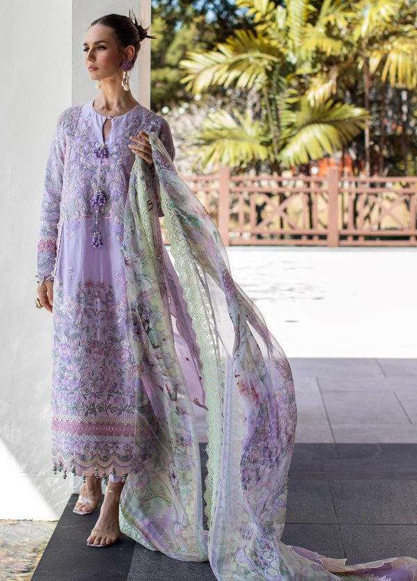 Ansab Jahangir - Zoha Embroidered Lawn Suits Unstitched 3 Piece - AJLL23-04