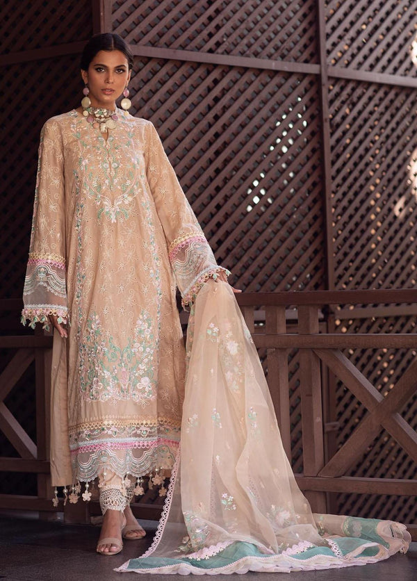 Ansab Jahangir - Zoha Embroidered Lawn Suits Unstitched 3 Piece - AJLL23-06